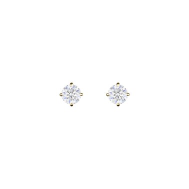 Boucles d'oreilles Evidence en or jaune diamants