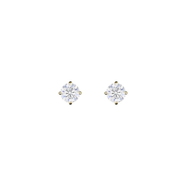 Boucles d'oreilles Evidence en or jaune diamants