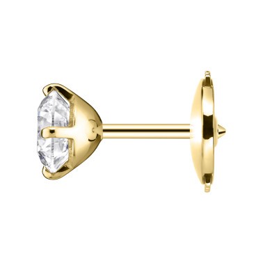 Boucles d'oreilles Evidence en or jaune diamants