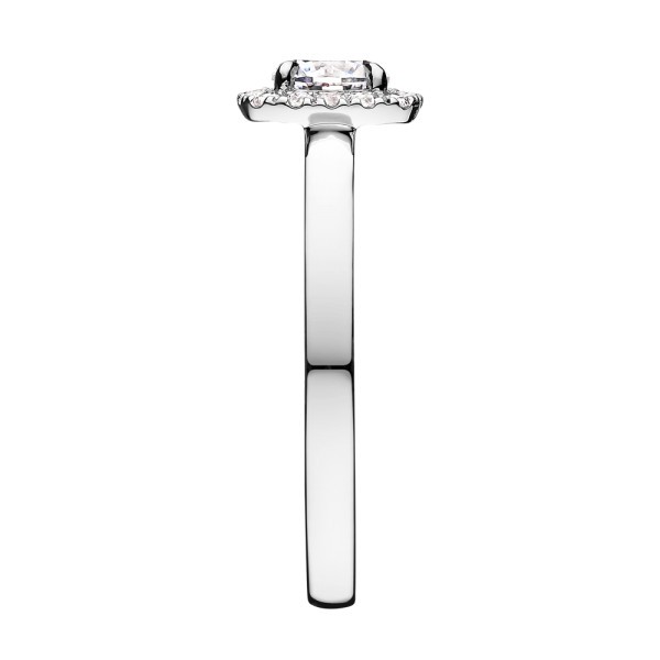 Solitaire Lepage Jolie-Rose en or blanc diamants