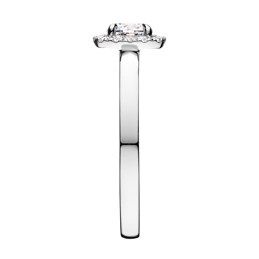 Solitaire Lepage Jolie-Rose en or blanc diamants