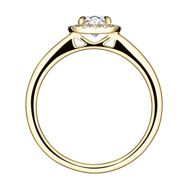 Solitaire Lepage Jolie-Rose en or jaune diamants