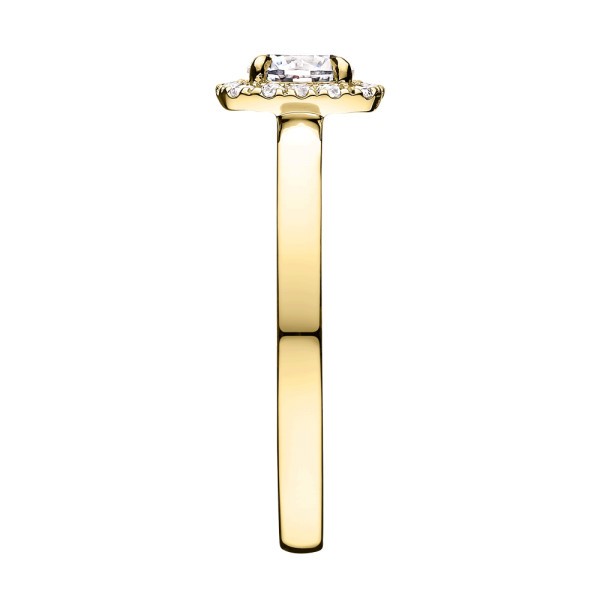 Solitaire Lepage Jolie-Rose en or jaune diamants