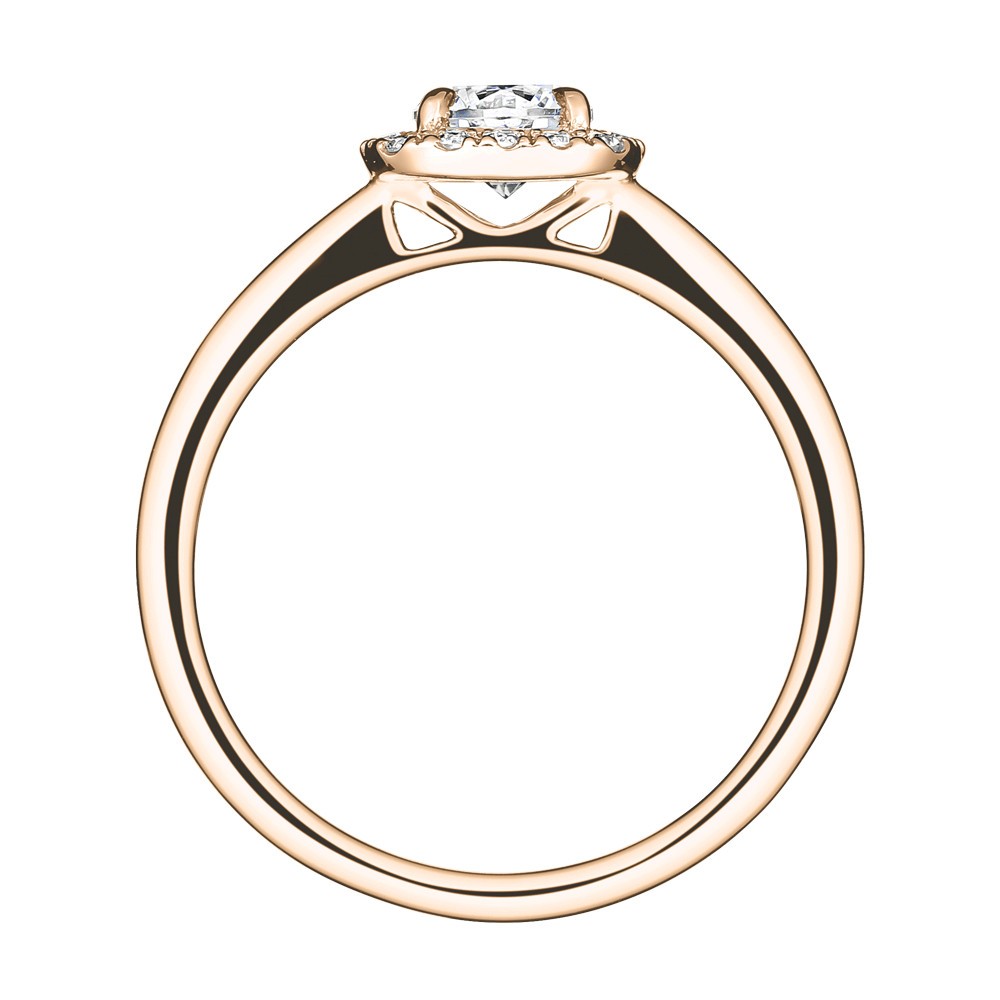 Solitaire Lepage Jolie-Rose en or rose diamants