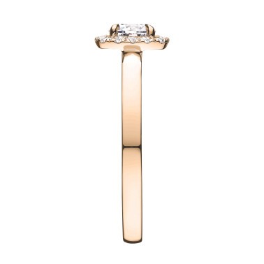 Solitaire Lepage Jolie-Rose en or rose diamants