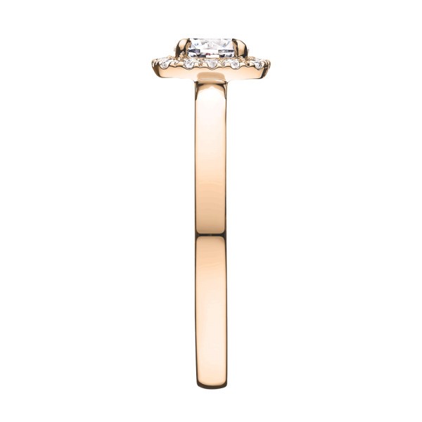 Solitaire Lepage Jolie-Rose en or rose diamants