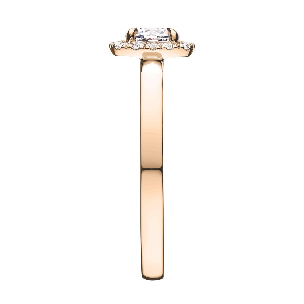 Solitaire Lepage Jolie-Rose en or rose diamants