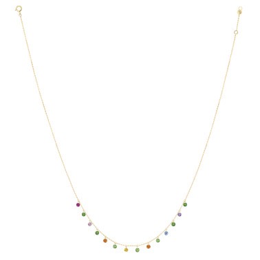 Collier La Brune et La Blonde Confetti Pop en or jaune et pierres précieuses 1,80 carat - Full