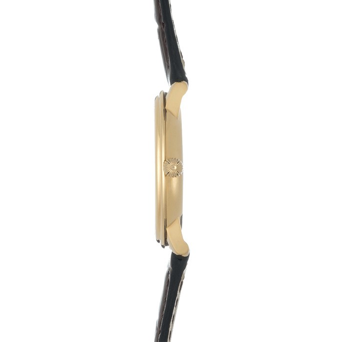 Montre Frédérique Constant Slimline quartz cadran argenté bracelet cuir marron 28,6 mm