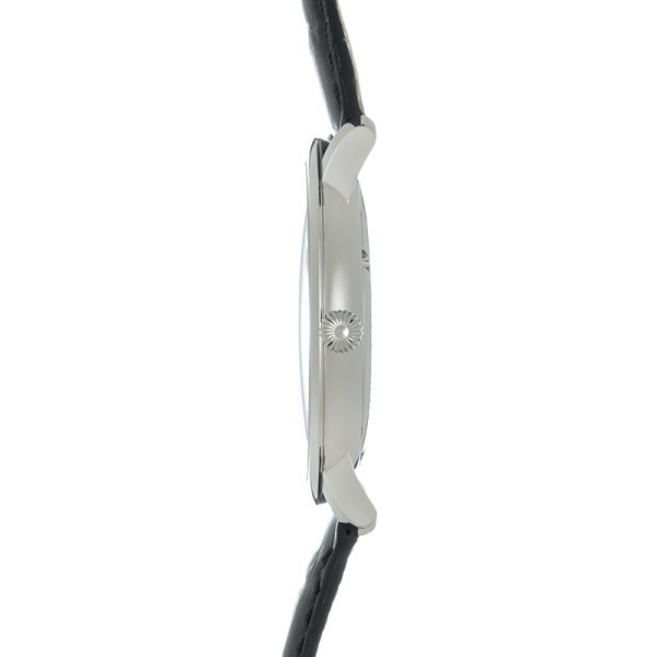 Montre Frédérique Constant Slimline Heart Beat automatique cadran argenté bracelet cuir noir 40 mm