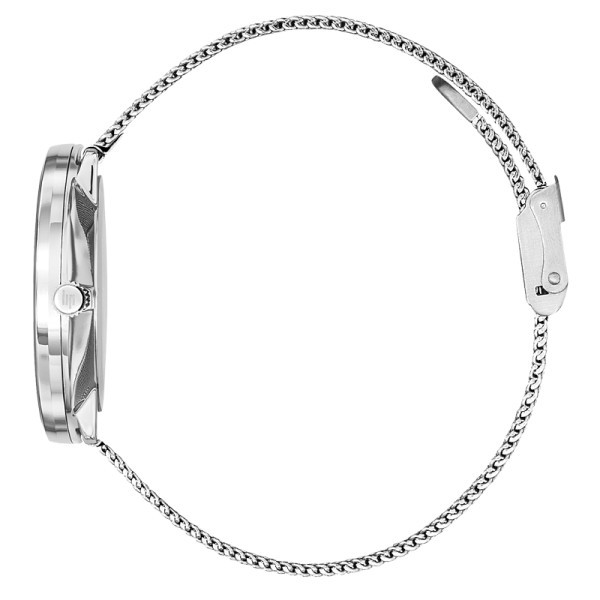 Montre Lip Dauphine quartz cadran bleu bracelet maille milanaise 38 mm