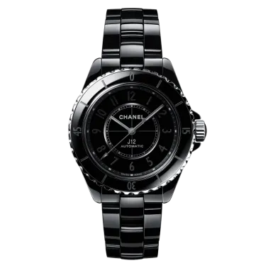 Montre Chanel J12 Phantom bracelet céramique noire 38 mm