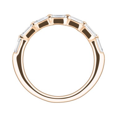 Alliance Lepage Fougueuse en or rose diamants