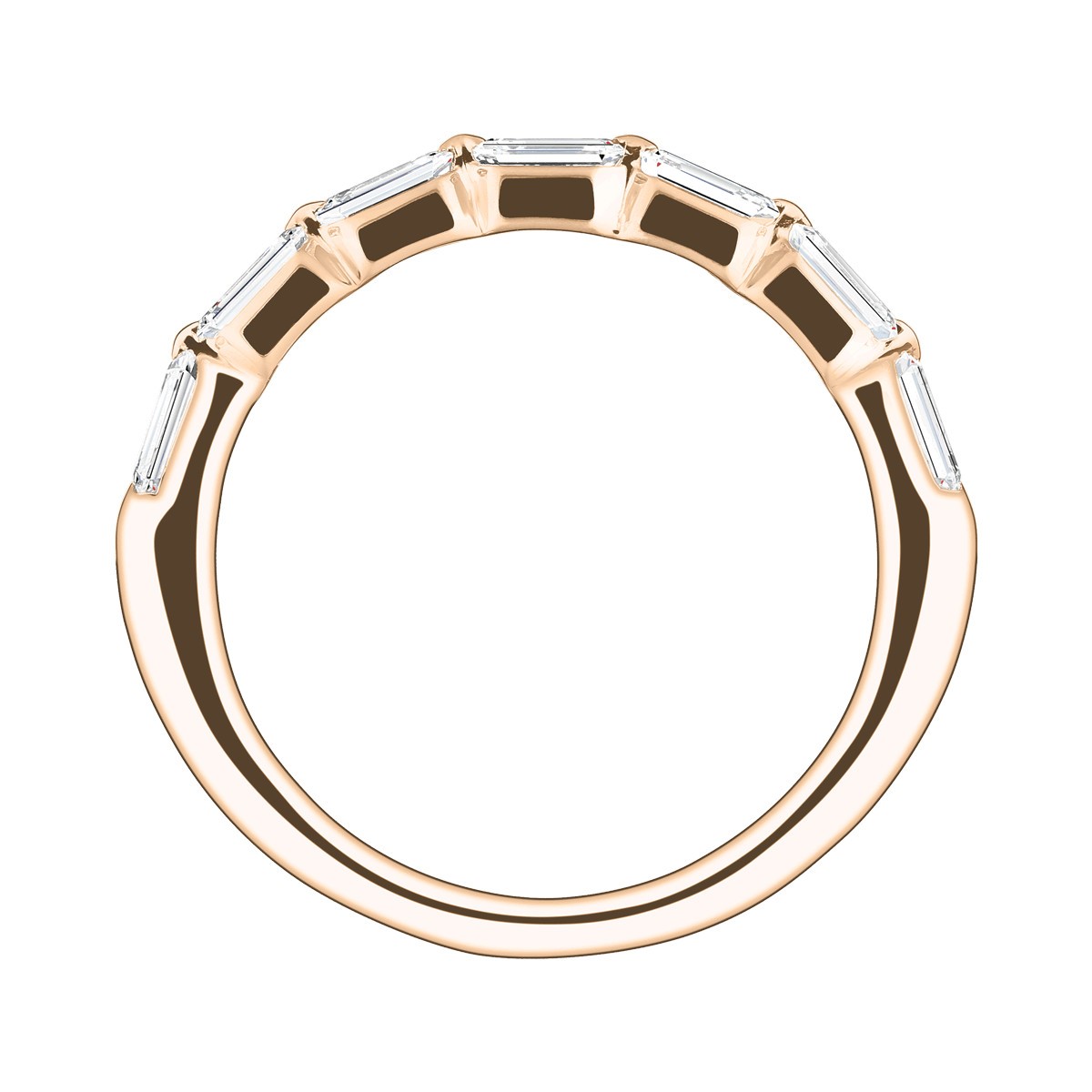 Alliance Lepage Fougueuse en or rose diamants