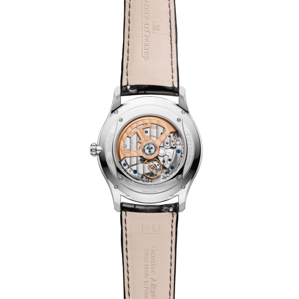 Montre Jaeger-LeCoultre Master Ultra Thin Date automatique bracelet cuir d'alligator 39 mm