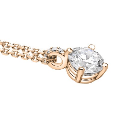 Collier Lepage Comtesse en or rose diamants