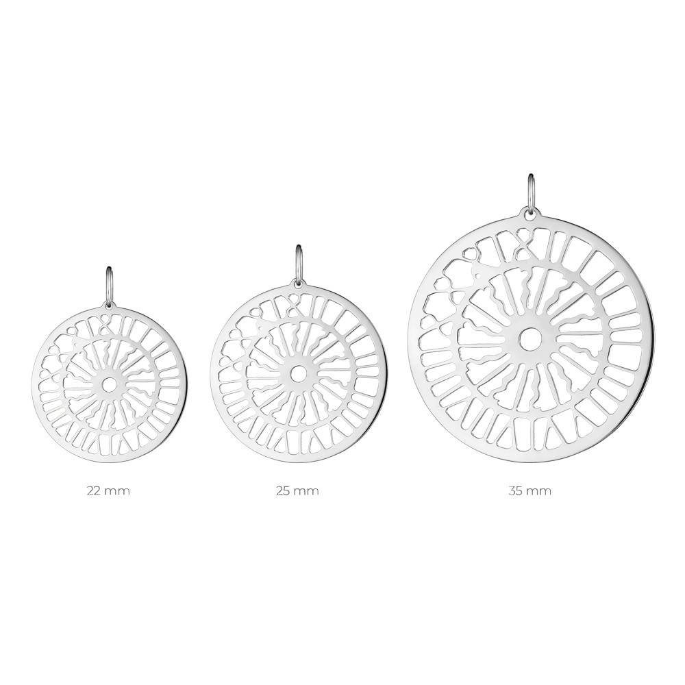 Médaille Lepage Colette Gros Horloge en or blanc