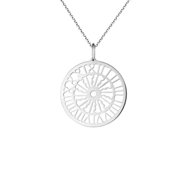 Médaille Lepage Colette Gros Horloge en or blanc