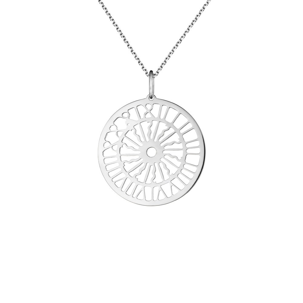 Médaille Lepage Colette Gros Horloge en or blanc