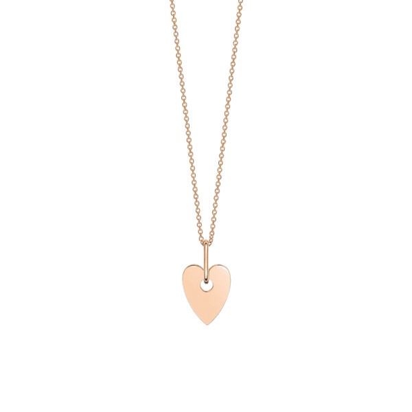 Collier Ginette NY Angele Mini Heart on chain en or rose