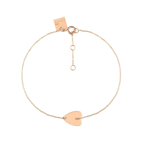 Bracelet Ginette NY Angele Mini Heart en or rose