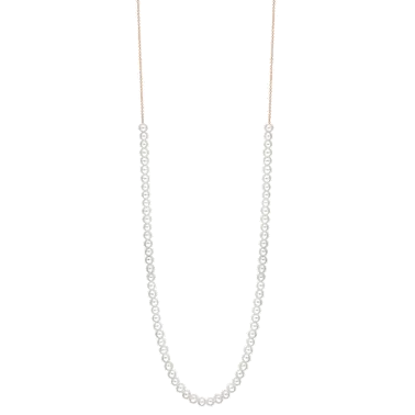 Collier Ginette NY Maria Mini Boulier en or rose et perle