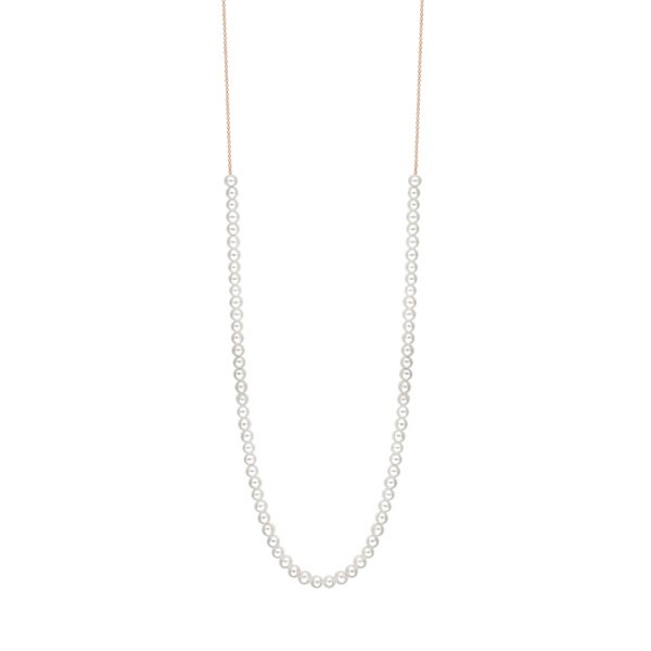 Collier Ginette NY Maria Mini Boulier en or rose et perle