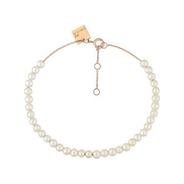 Bracelet Ginette NY Maria Mini Bead en or rose et perle