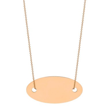 Collier Ginette NY Sequin en or rose