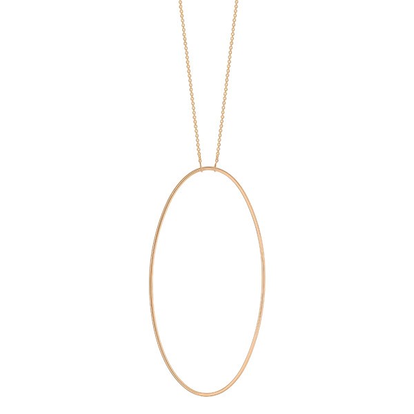 Collier Ginette NY Jumbo Ellipse en or rose