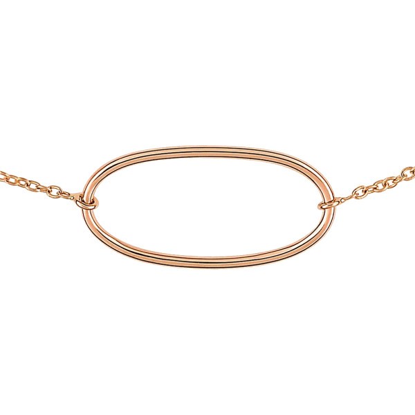Bracelet Ginette NY Ellipse en or rose