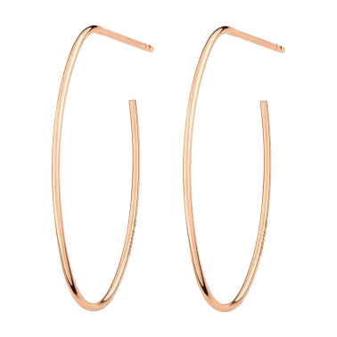 Créoles Ginette NY Ellipse en or rose