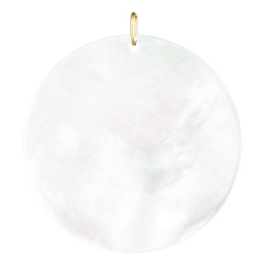 Jeton Lepage Colette Nuage en or jaune et nacre blanche