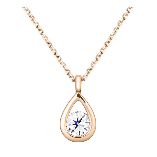 Collier Lepage Clyde en or rose diamant brillant