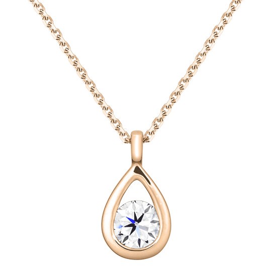 Collier Lepage Clyde en or rose diamant brillant