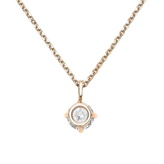 Collier Lepage Comtesse en or rose et diamants