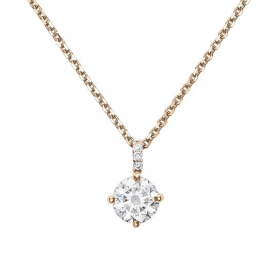 Collier Lepage Comtesse en or rose et diamants