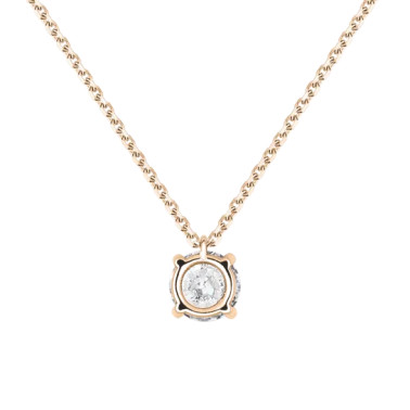 Collier Lepage Chéri en or rose et diamant