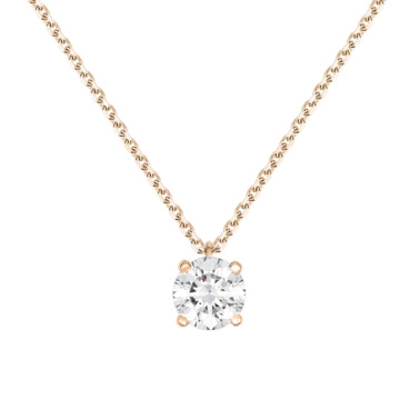 Collier Lepage Chéri en or rose et diamant