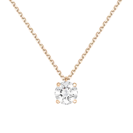 Collier Lepage Chéri en or rose diamant