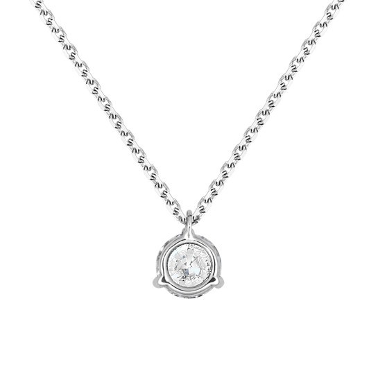Collier Lepage Joli Cœur en or blanc et diamant
