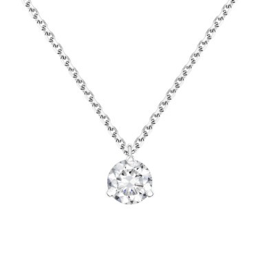 Collier Lepage Joli Cœur en or blanc et diamant