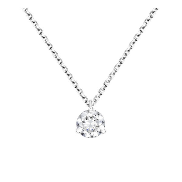 Collier Lepage Joli Cœur en or blanc diamant