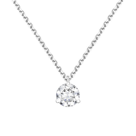 Collier Lepage Joli Cœur en or blanc et diamant