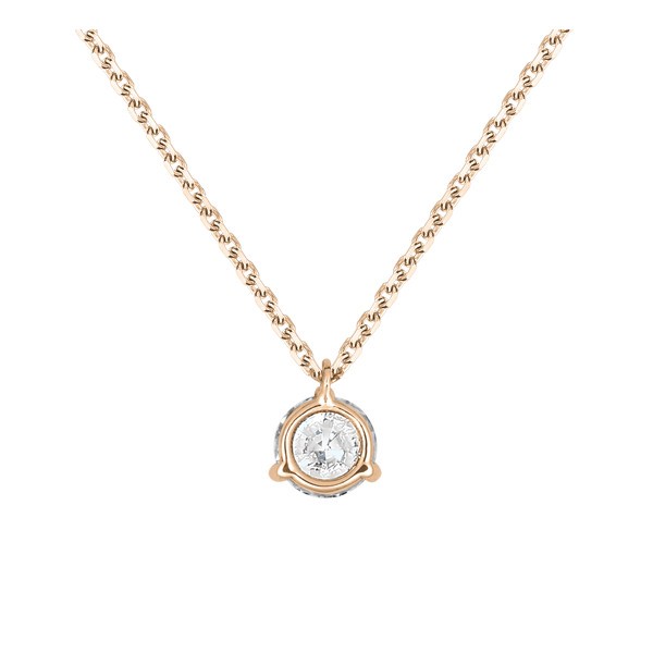 Collier Lepage Joli Cœur en or rose et diamant