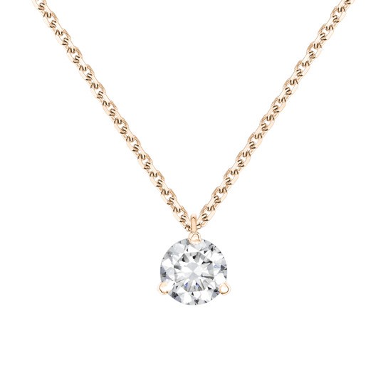 Collier Lepage Joli Cœur en or rose et diamant