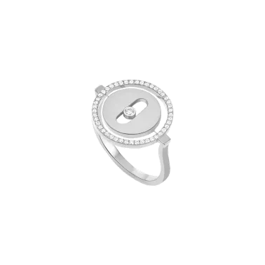 Bague Messika Lucky Move petit modèle en or blanc et diamants