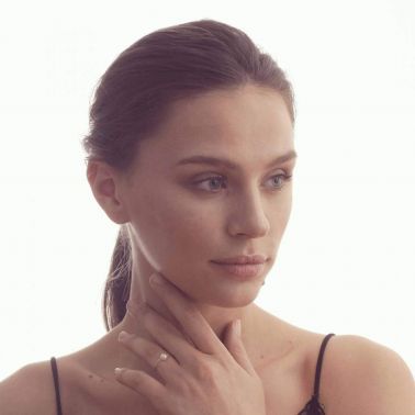 Bague Claverin Simply Pearly en or blanc et perle blanche - PORTE