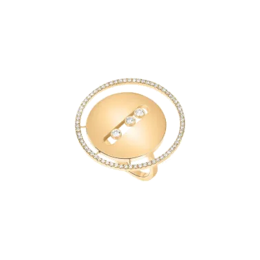 Bague Messika Lucky Move grand modèle en or jaune et diamants