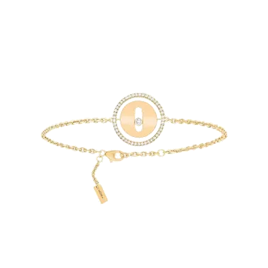 Bracelet Messika Lucky Move petit modèle en or jaune et diamants